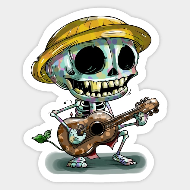 Skeleton Sticker by siriusreno